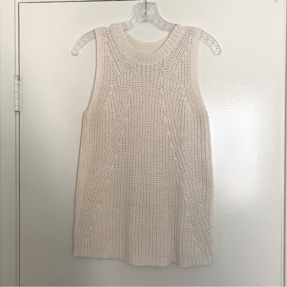 Loft Knitted Shell Tank, Size Medium